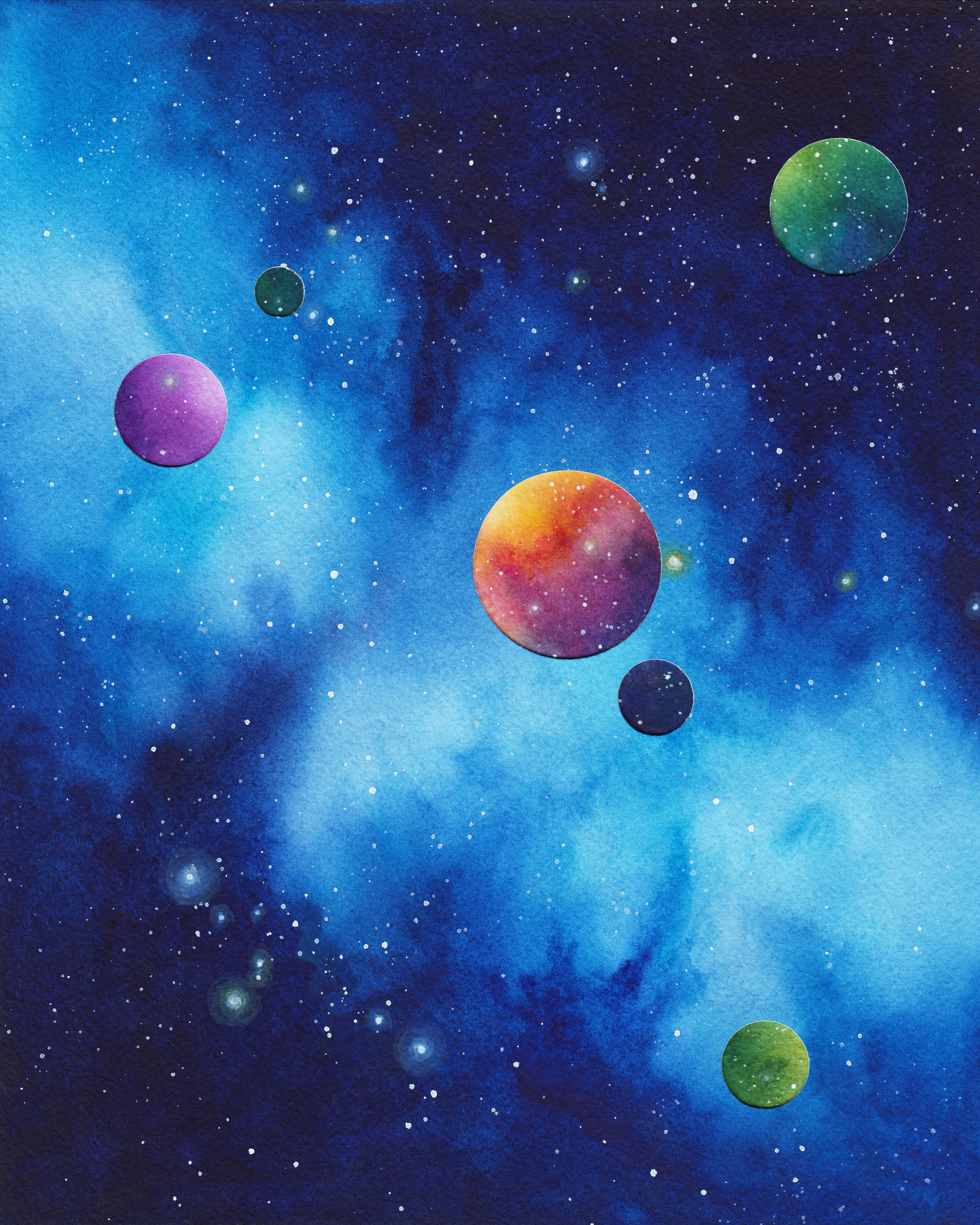 Holes - Original Art by Mindy Baumgartner for the Solo Show Play Space